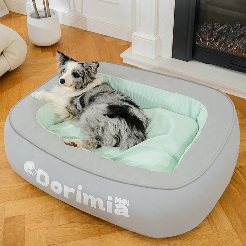 Semi-Enclosed Plush Dog Bed for Winter Warmth and Comfort