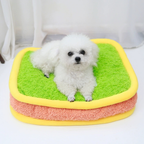 Dopamine Color Plush Dog Bed Washable and Cozy