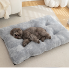 Plush Pineapple Grid Pillow Dog Bed