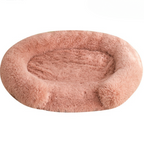 Plush Fluffy Shaggy Round Soft Washable Dog Bed