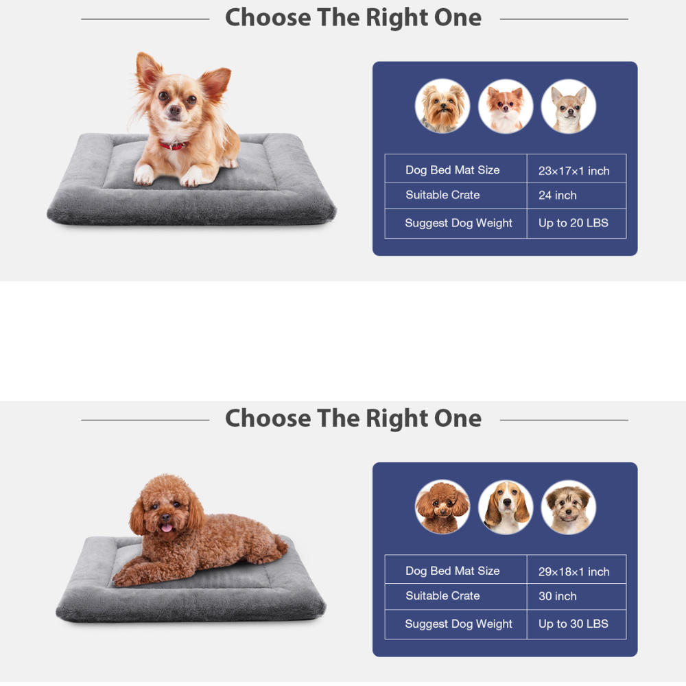 Cloud Anti-Slip Warm Soft Fluffy Gray Dog Bed