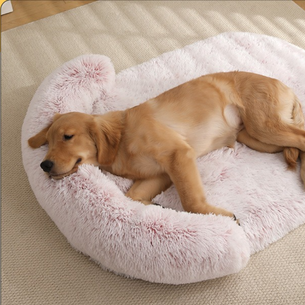 Plush Fluffy Pillow Support Winter Dog Bed
