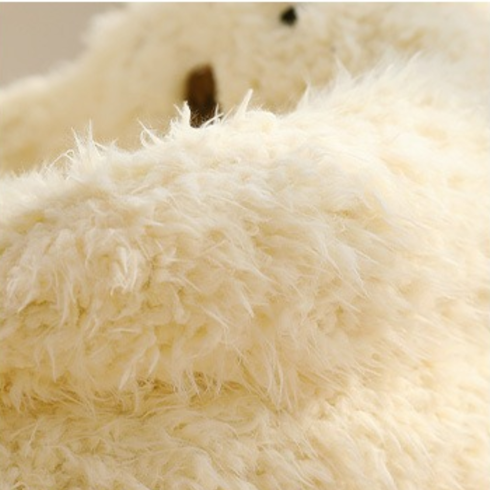 Plush Furry Bear Style Comfortable Cat Bed