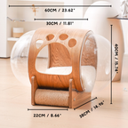 Natural Wood Cat Scratcher Cozy Cat Bed