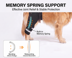 Dog Knee Braces & Dog Leg Braces for Back Leg with Carrying Handle, Reflective Adjustable Velcro Straps for ACL/CCL, Joint Pain and Luxating Patella—Reduces Back Leg Stress