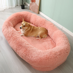 Shaggy Cozy Large Human Dog Bed