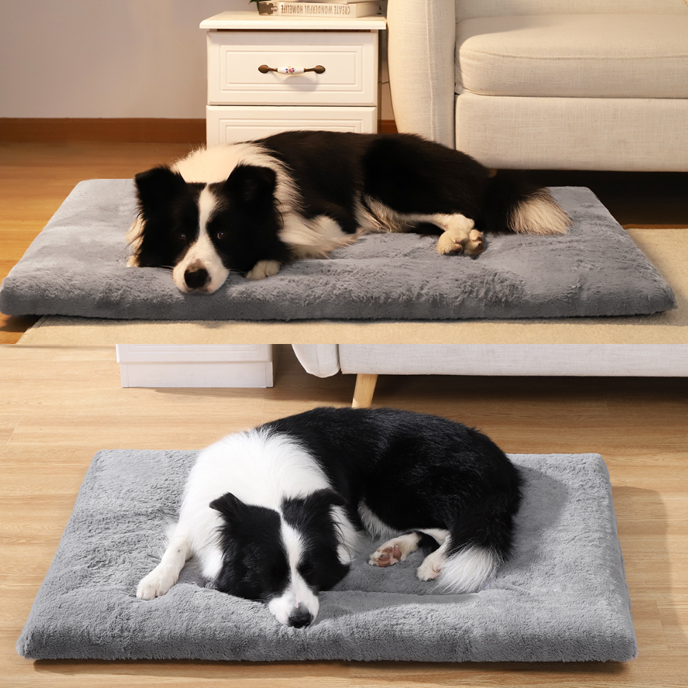 Cloud Anti-Slip Warm Soft Fluffy Gray Dog Bed
