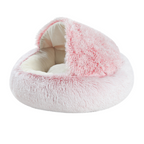 Long Plush Soft & Cozy Fluffy Nest for Deep Sleep Cat Bed