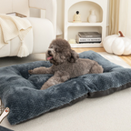 Plush Pineapple Grid Pillow Dog Bed