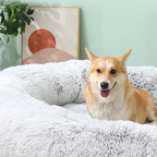 Shaggy Cozy Large Human Dog Bed