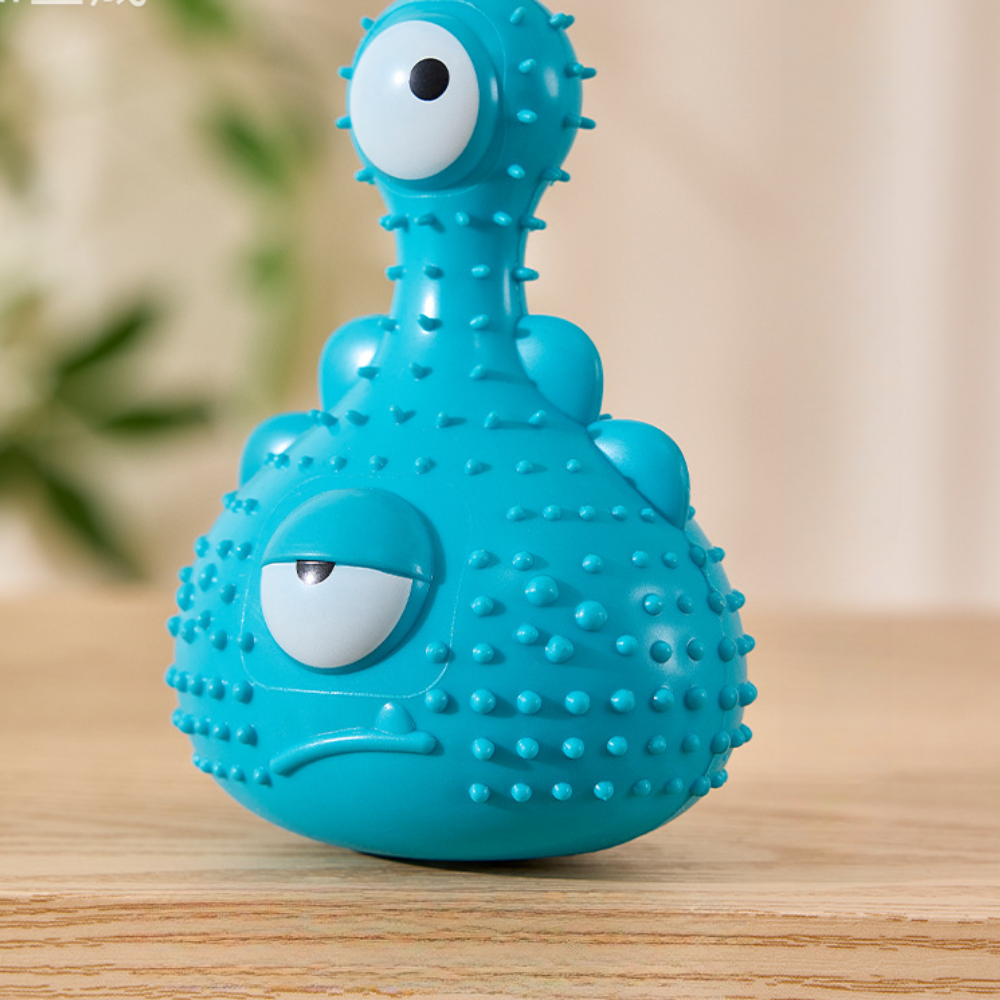 Monster Dog Toy Squeaky Chew Resistant Easy-Clean Pet Toy