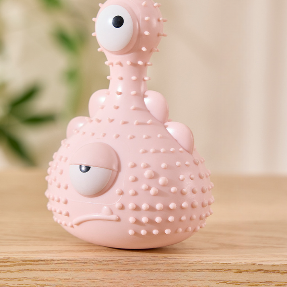 Monster Dog Toy Squeaky Chew Resistant Easy-Clean Pet Toy