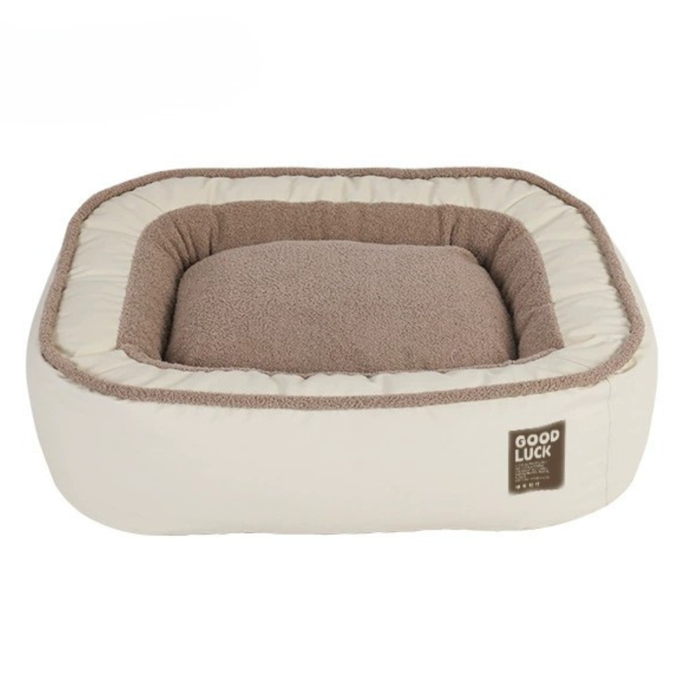 Thickened Winter Plush Dog Bed – Washable Cozy Sleeping Nest