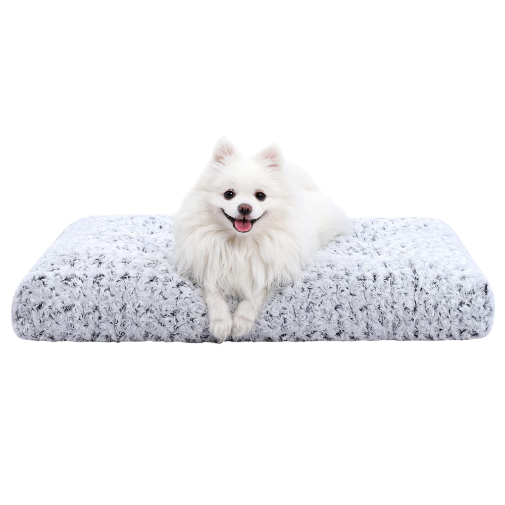 Mosaic Warm Rose Velvet Large Dog Bed