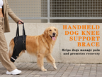 Dog Knee Braces & Dog Leg Braces for Back Leg with Carrying Handle, Reflective Adjustable Velcro Straps for ACL/CCL, Joint Pain and Luxating Patella—Reduces Back Leg Stress