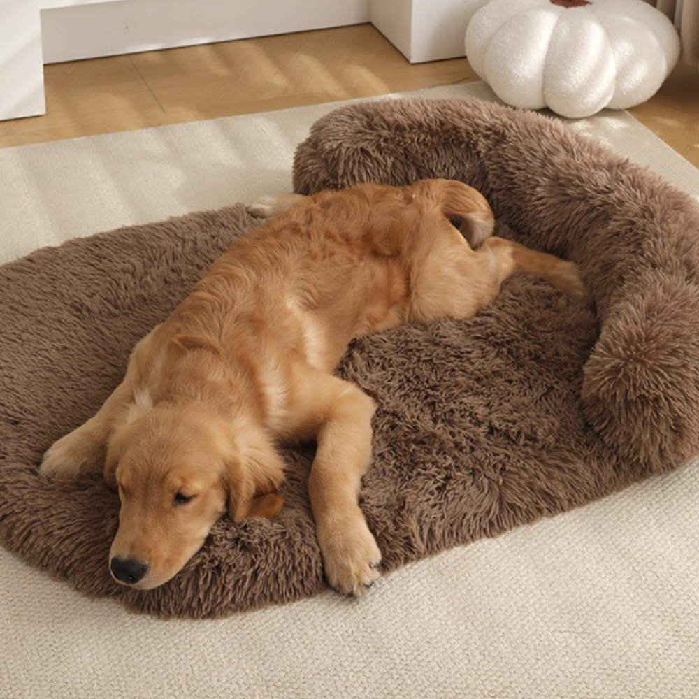 Plush Fluffy Pillow Support Winter Dog Bed