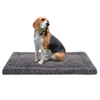 Scratch-Resistant Rose Plush Dog Bed