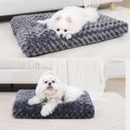 Mosaic Warm Rose Velvet Large Dog Bed