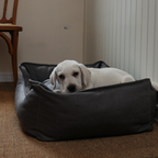 Waterproof Scratch-Resistant Cooling Leather Dog Bed