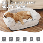 Plush Eco-Friendly Human Soft Dog Bed