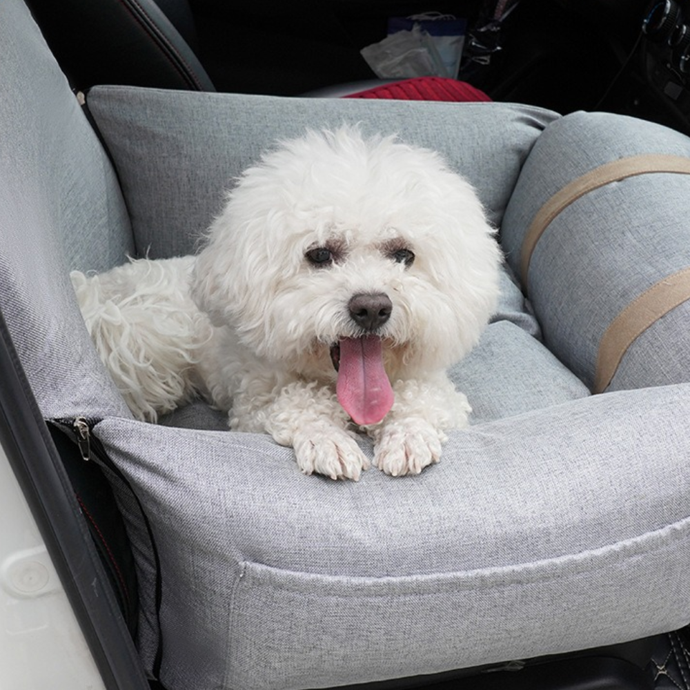 Car Seat Pet Bed for Small Dogs – Travel Safety Nest Dog Bed