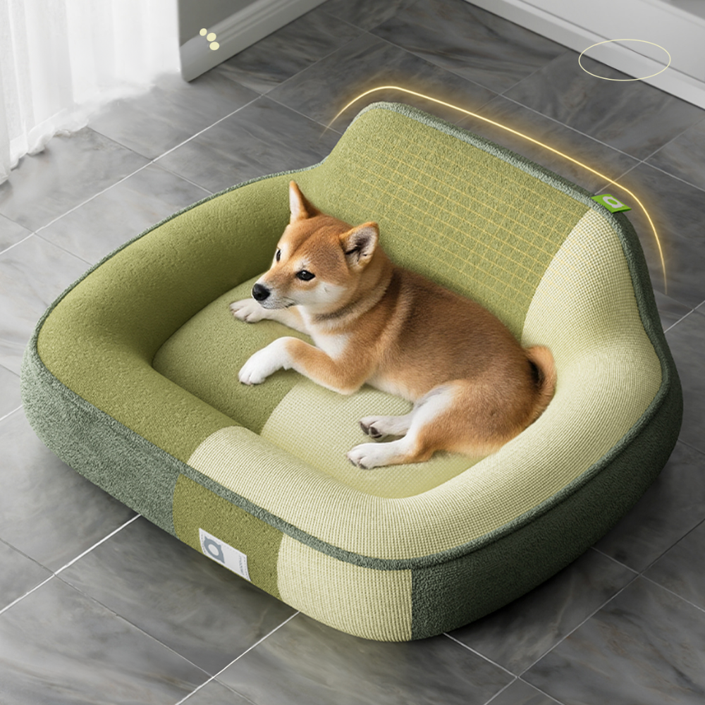 Orthopedic Memory Foam Dog Bed with Neck Support – Comfortable Deep Sleep Pet Bed