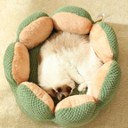 Woven Cactus – Cozy Knitted Design for Deep Sleep Cat Bed