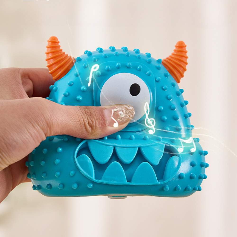 Monster Dog Toy Squeaky Chew Resistant Easy-Clean Pet Toy