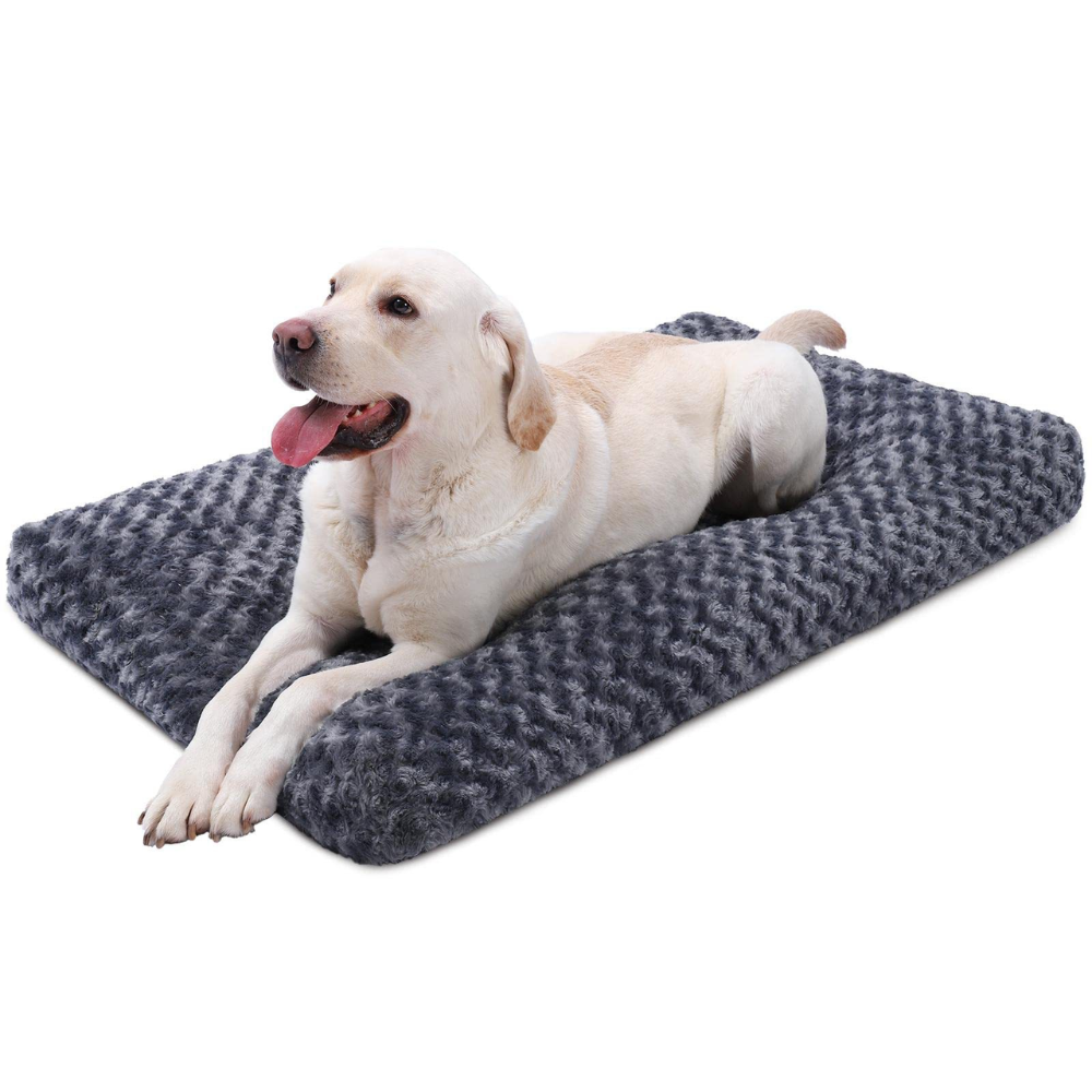 Mosaic Warm Rose Velvet Large Dog Bed