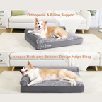 Bolster Orthopedic Sofa Large Dog Bed