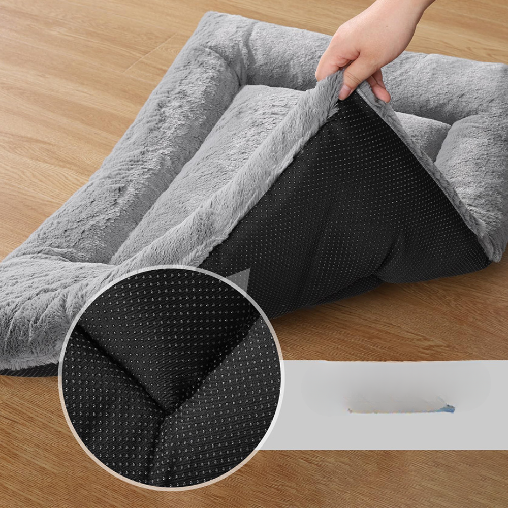 Cloud Anti-Slip Warm Soft Fluffy Gray Dog Bed