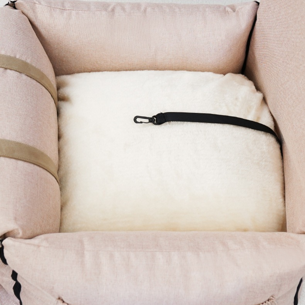 Car Seat Pet Bed for Small Dogs – Travel Safety Nest Dog Bed