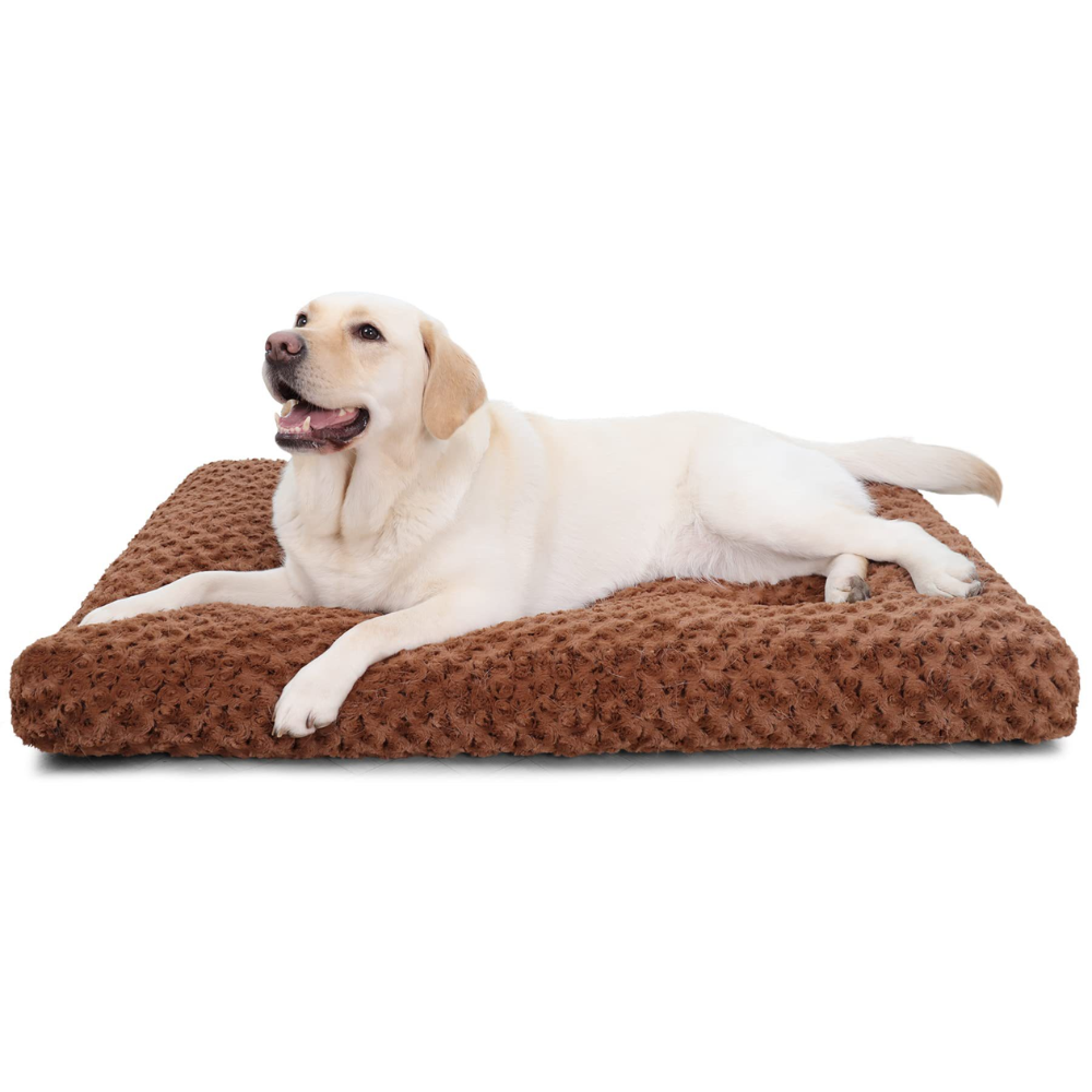 Mosaic Warm Rose Velvet Large Dog Bed