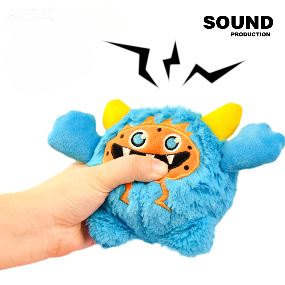 Monster Plush Squeaky Dog Toy Durable Chew Cats Dog Toy