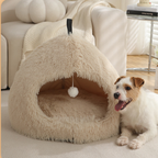 Winter Warm Plush Soft Removable Cushion Cat Bed