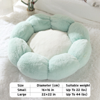 Cozy Flower Plush Soft Bunny Velvet Pet Nest Cat Bed