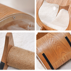 Natural Wood Cat Scratcher Cozy Cat Bed