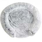 Plush Fluffy Shaggy Round Soft Washable Dog Bed