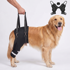 Dog Knee Braces & Dog Leg Braces for Back Leg with Carrying Handle, Reflective Adjustable Velcro Straps for ACL/CCL, Joint Pain and Luxating Patella—Reduces Back Leg Stress