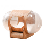 Natural Wood Cat Scratcher Cozy Cat Bed