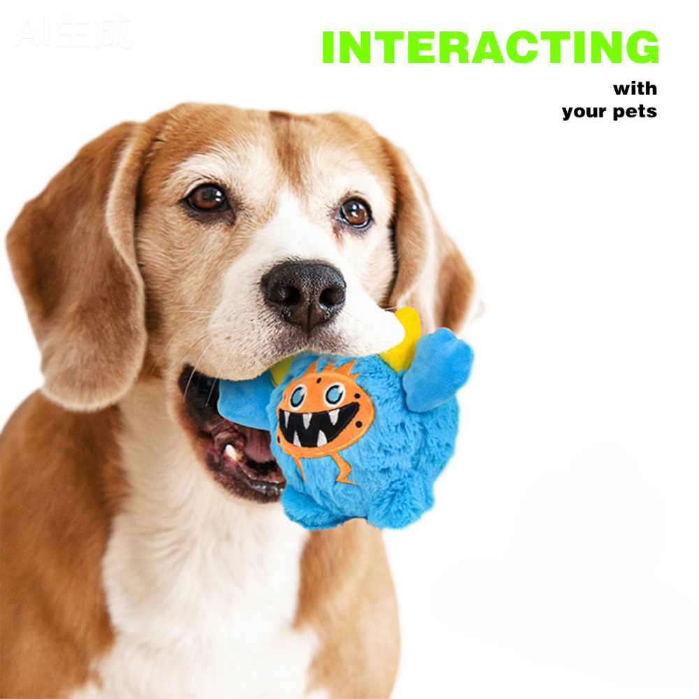 Monster Plush Squeaky Dog Toy Durable Chew Cats Dog Toy
