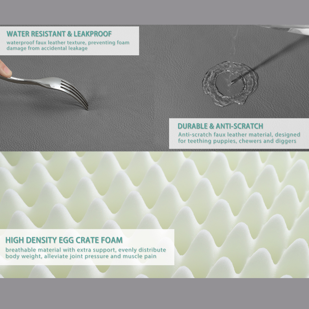 Waterproof Leather Washable Spring Summer Dog Bed