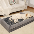 Waterproof Memory Foam Plush Dog Bed