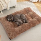 Plush Pineapple Grid Pillow Dog Bed