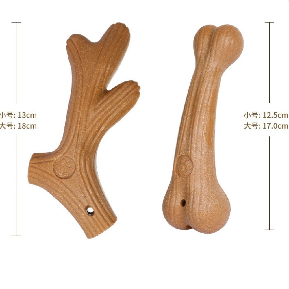 Natural Pine Wood Dog Chew Toy