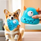 Monster Dog Toy Squeaky Chew Resistant Easy-Clean Pet Toy