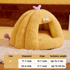 Cozy House with Removable Cushion & Non-Slip Bottom Cat Bed