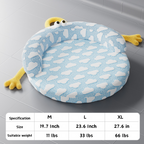 Pet Ice Silk Semi-Circle Cooling Nest Cat Bed