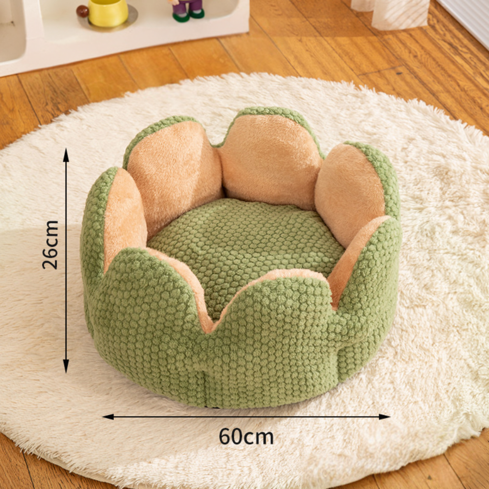 Woven Cactus – Cozy Knitted Design for Deep Sleep Cat Bed