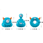 Monster Dog Toy Squeaky Chew Resistant Easy-Clean Pet Toy